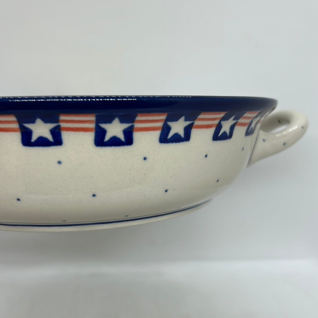 Baker ~ Round w/ Handles ~ 8 inch ~ 0254X - T1!