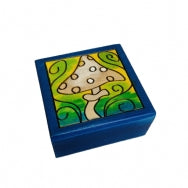 Small Mushroom Linden Wood Box