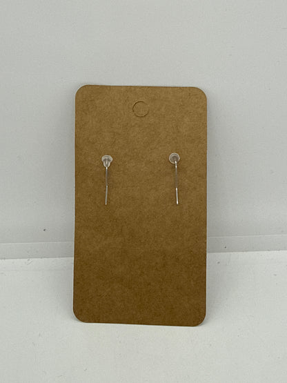 Sylvia Round Dog Print Open Back Earrings