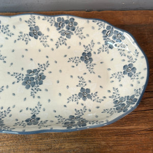 Tray ~ Scalloped Oval ~ 6.25 x 12.5 inch ~ 2374* - T3!