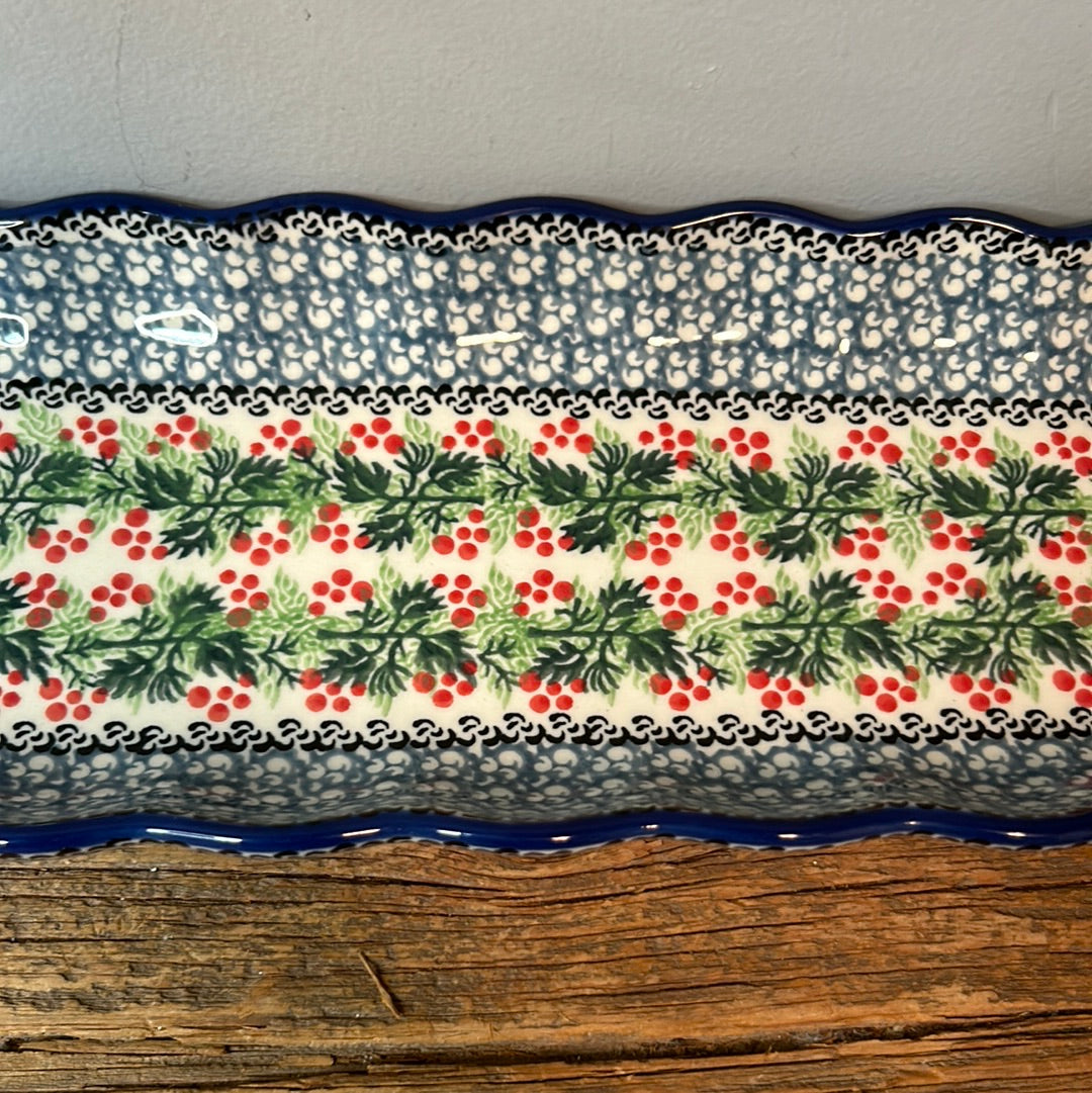 Tray ~ Scalloped Oval ~ 5.5" x 20.25" ~1734X - T4!