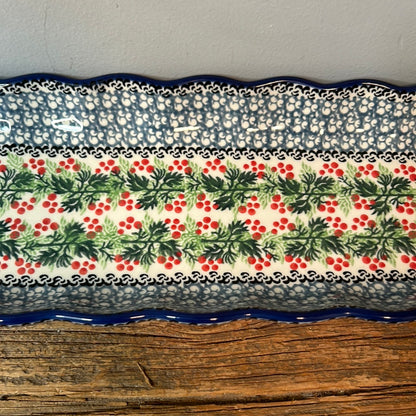Tray ~ Scalloped Oval ~ 5.5" x 20.25" ~1734X - T4!