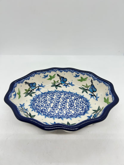 Bowl ~ Oval Fluted ~ 6 x 7.5 inch ~ 3235X ~ T4!