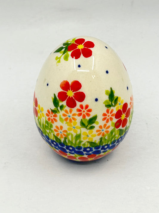 Kalich Stoneware Egg - Red Daisy - Unikat