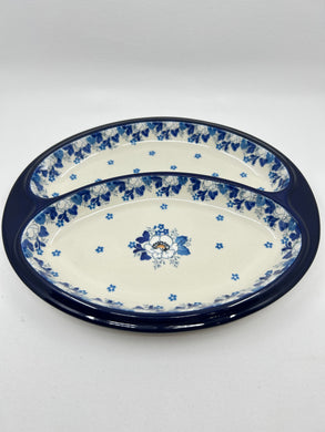 Dish ~ Divided ~ 8 x 9.75 inch ~ 2222X ~ T4!
