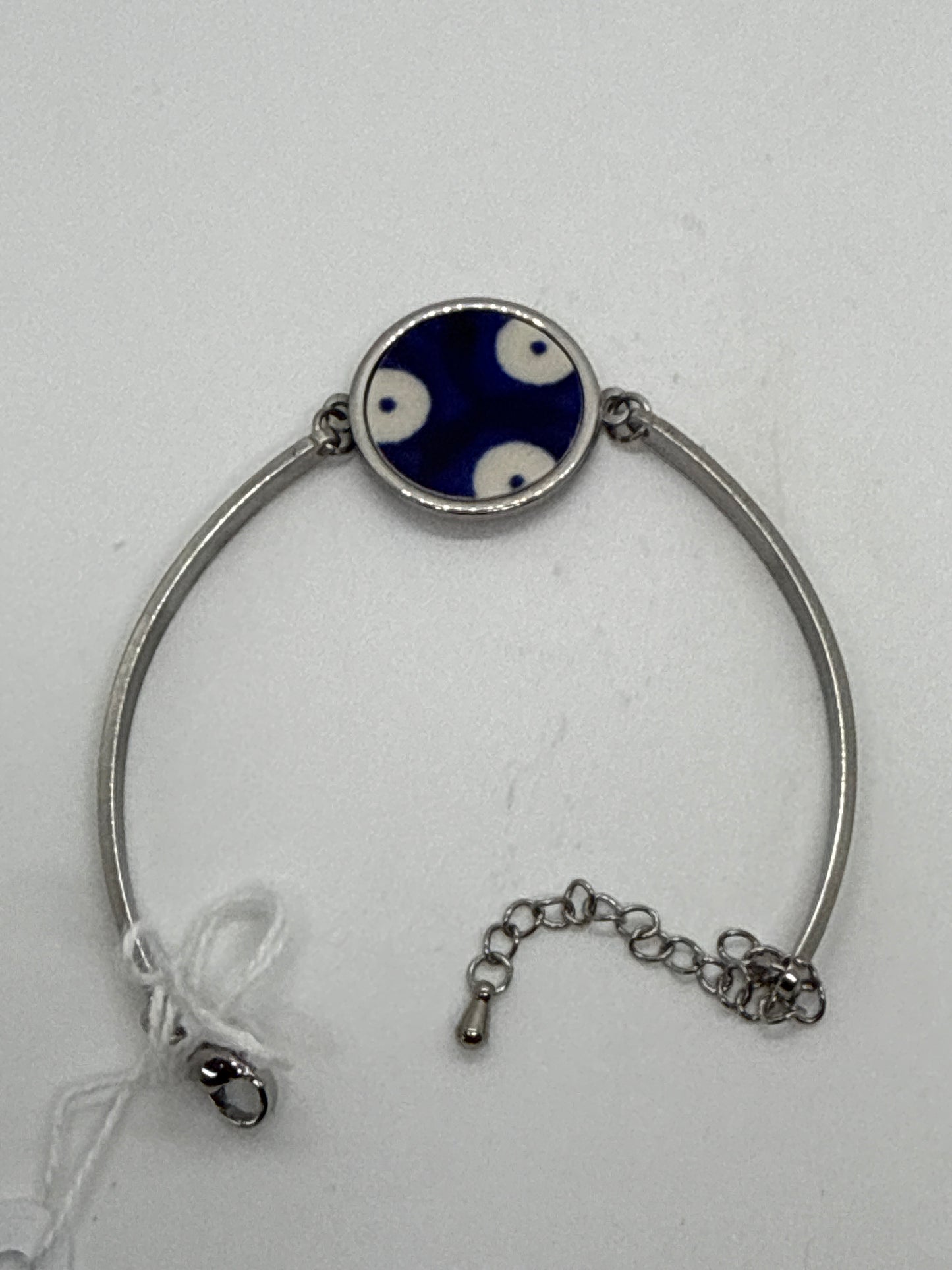 Sylvia Round Traditional Triple Dot On Steel Bracelet