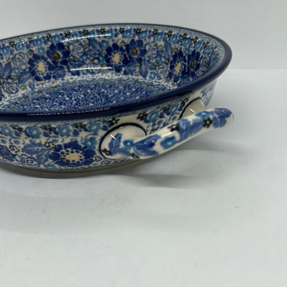 Baker ~ Round w/ Handles ~ 8 inch ~ U4417~ U3!