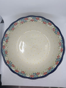 013 ~ Wavy Large Salad Bowl ~ 10.5" ~ 2413X - T4!