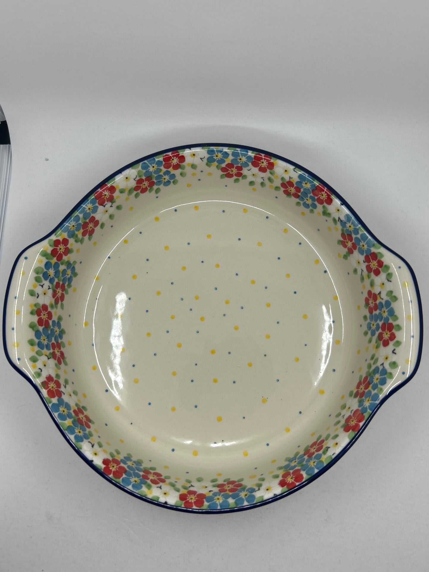 417 ~ Baker ~ Round w/ Handles ~ 10" - 2413X - T4!