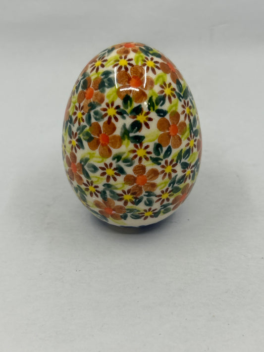 Kalich Stoneware Egg - Brown Daisy - U