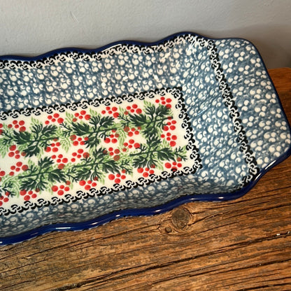 Tray ~ Scalloped Oval ~ 5.5" x 20.25" ~1734X - T4!