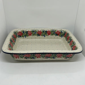 854 ~ Baker ~ Rectangular w/Rim ~ Lasagna ~ 11.25" x 13.75" ~ 1958X ~ T4!