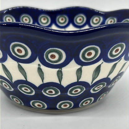 691 ~ Bowl ~ Wavy Edge ~ Small ~ 8" ~ 0054X ~ T3!
