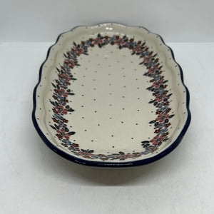 Tray ~ Scalloped Oval ~ 6.25 x 12.5 inch ~ 2067X - T1!