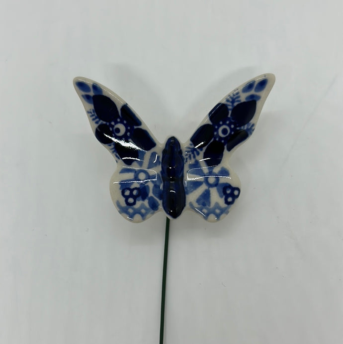 Butterfly Figurine on a Metal stick - SB01