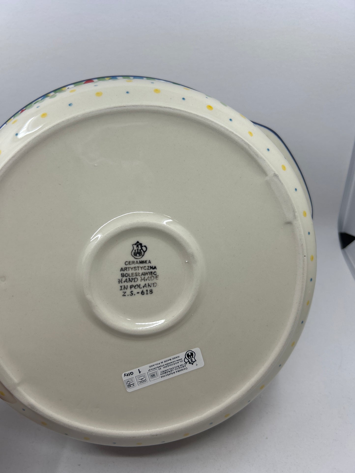 417 ~ Baker ~ Round w/ Handles ~ 10" - 2413X - T4!