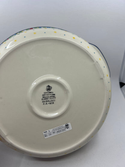 417 ~ Baker ~ Round w/ Handles ~ 10" - 2413X - T4!