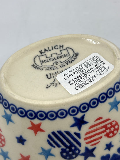 Modern Curved Bowl - Patriotic Love - U