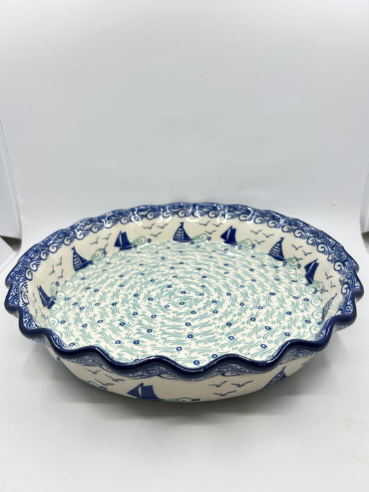 636 ~ Pie Plate ~ Fluted ~ 10" ~ 2988X - T4*