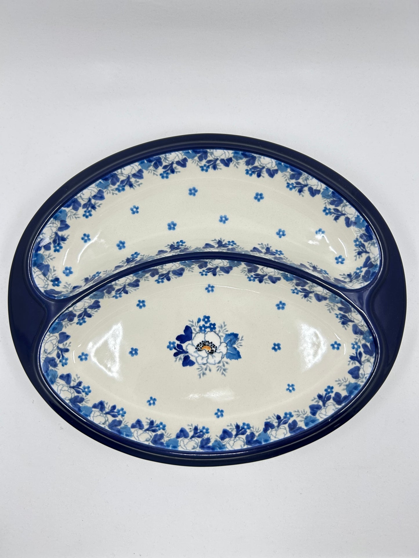 Dish ~ Divided ~ 8 x 9.75 inch ~ 2222X ~ T4!