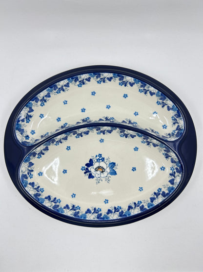 Dish ~ Divided ~ 8 x 9.75 inch ~ 2222X ~ T4!