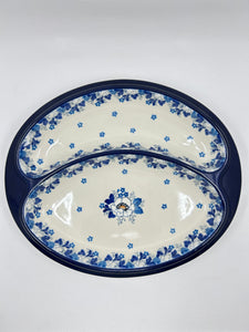 Dish ~ Divided ~ 8 x 9.75 inch ~ 2222X ~ T4!