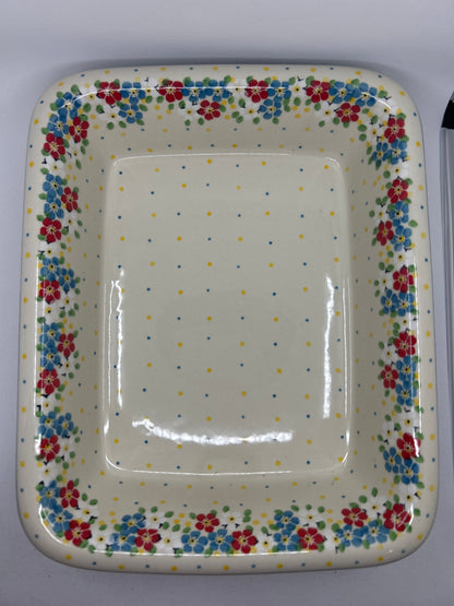 854 ~ Baker ~ Rectangular w/Rim ~ Lasagna ~ 11.25" x 13.75" ~ 2413X - T4!