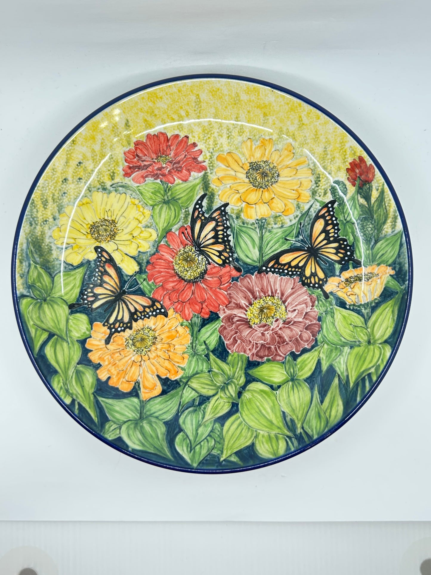 Limited Edition Large Plate - Butterflies - L-189