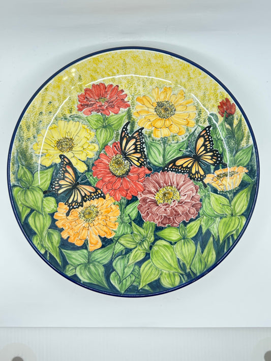 Limited Edition Large Plate - Butterflies - L-189
