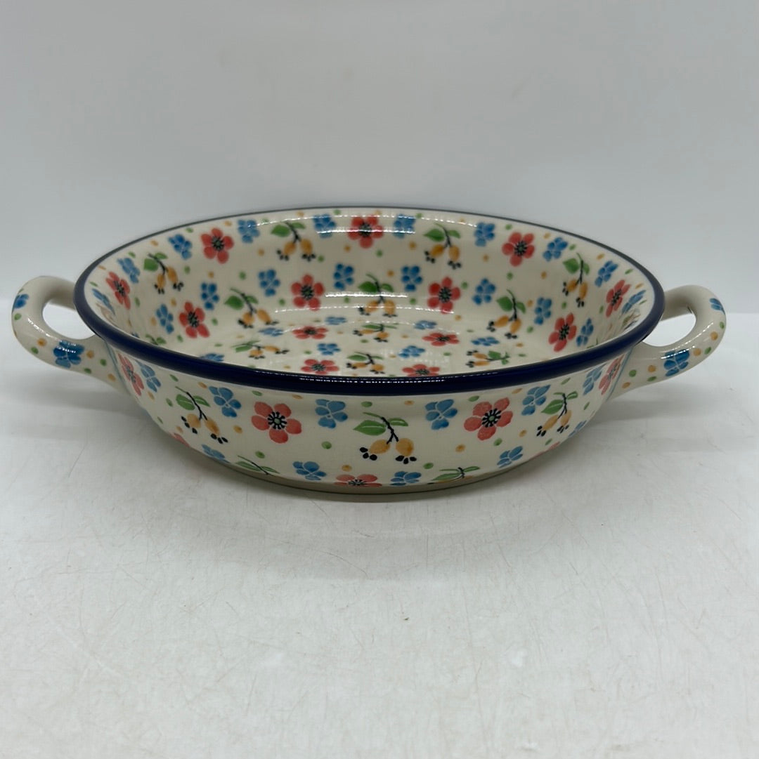 Baker ~ Round w/ Handles ~ 8 inch ~ 2354X ~ T4!