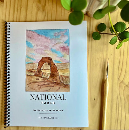 National Park Watercolor Sketch Book