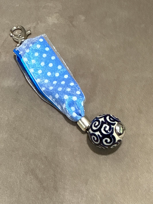 Manufaktura Keychain - Blue Swirl