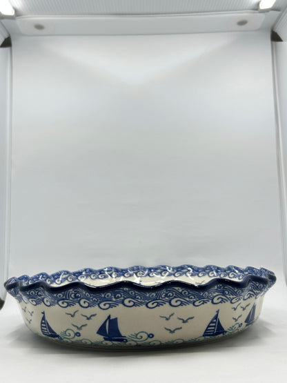 636 ~ Pie Plate ~ Fluted ~ 10" ~ 2988X - T4*