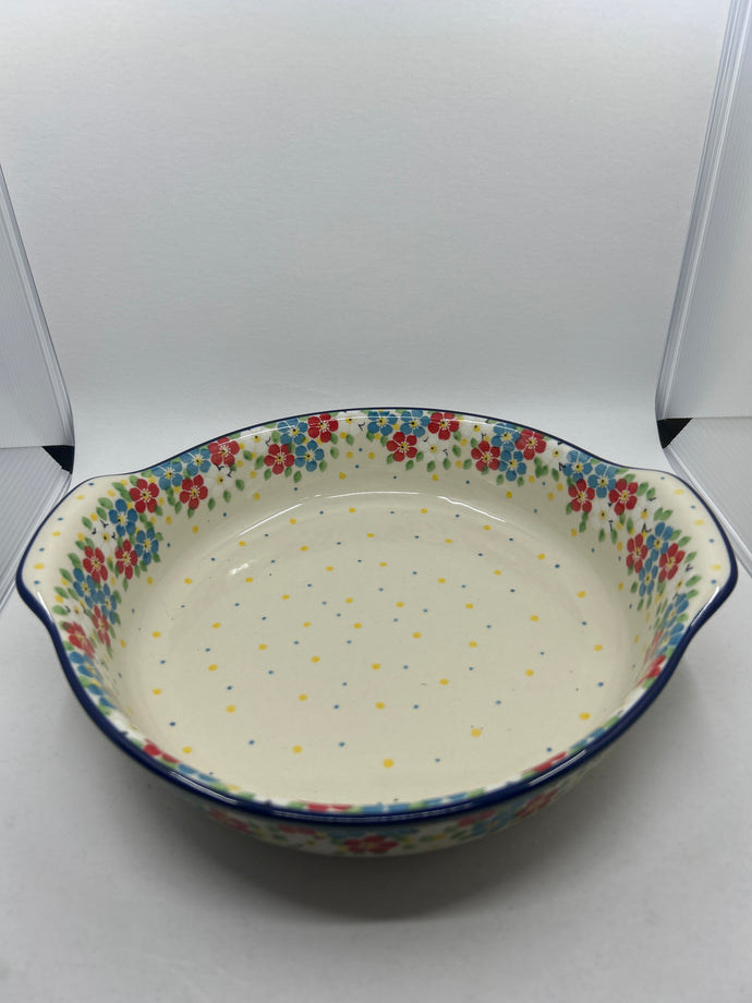 417 ~ Baker ~ Round w/ Handles ~ 10