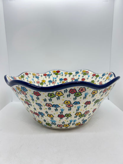 Bowl ~ Wavy Edge ~ Large ~ 12 inch ~ U4884 ~ U3!