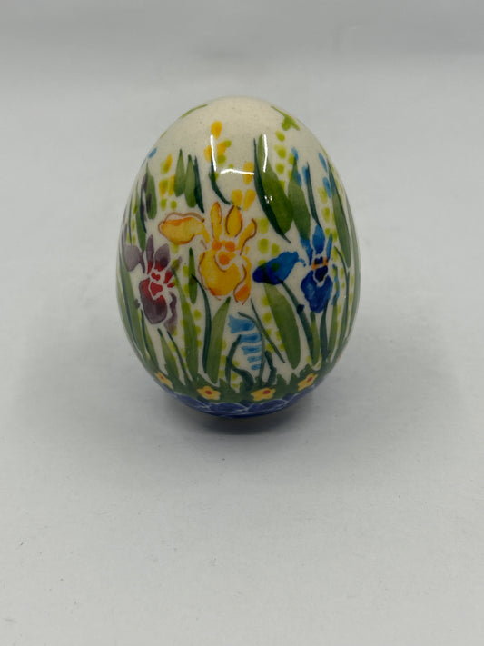 Kalich Stoneware Egg - Purple Iris - Art1