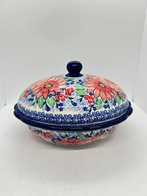 Baker ~ Wavy Edge Oval with Lid ~ 9.5 inch ~ U5137 ~ U4!
