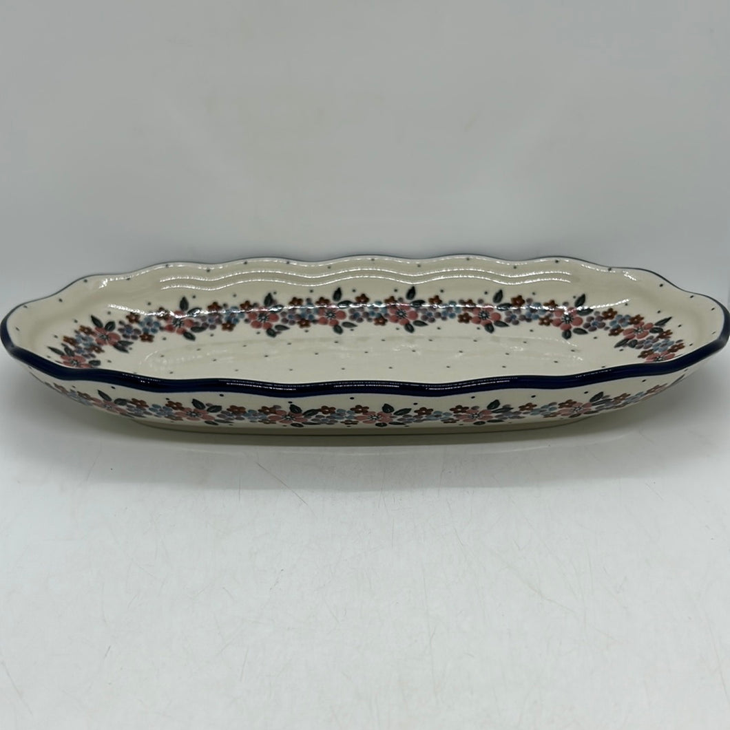 Tray ~ Scalloped Oval ~ 6.25 x 12.5 inch ~ 2067X - T1!