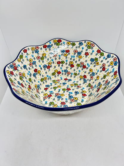 Bowl ~ Wavy Edge ~ Large ~ 12 inch ~ U4884 ~ U3!
