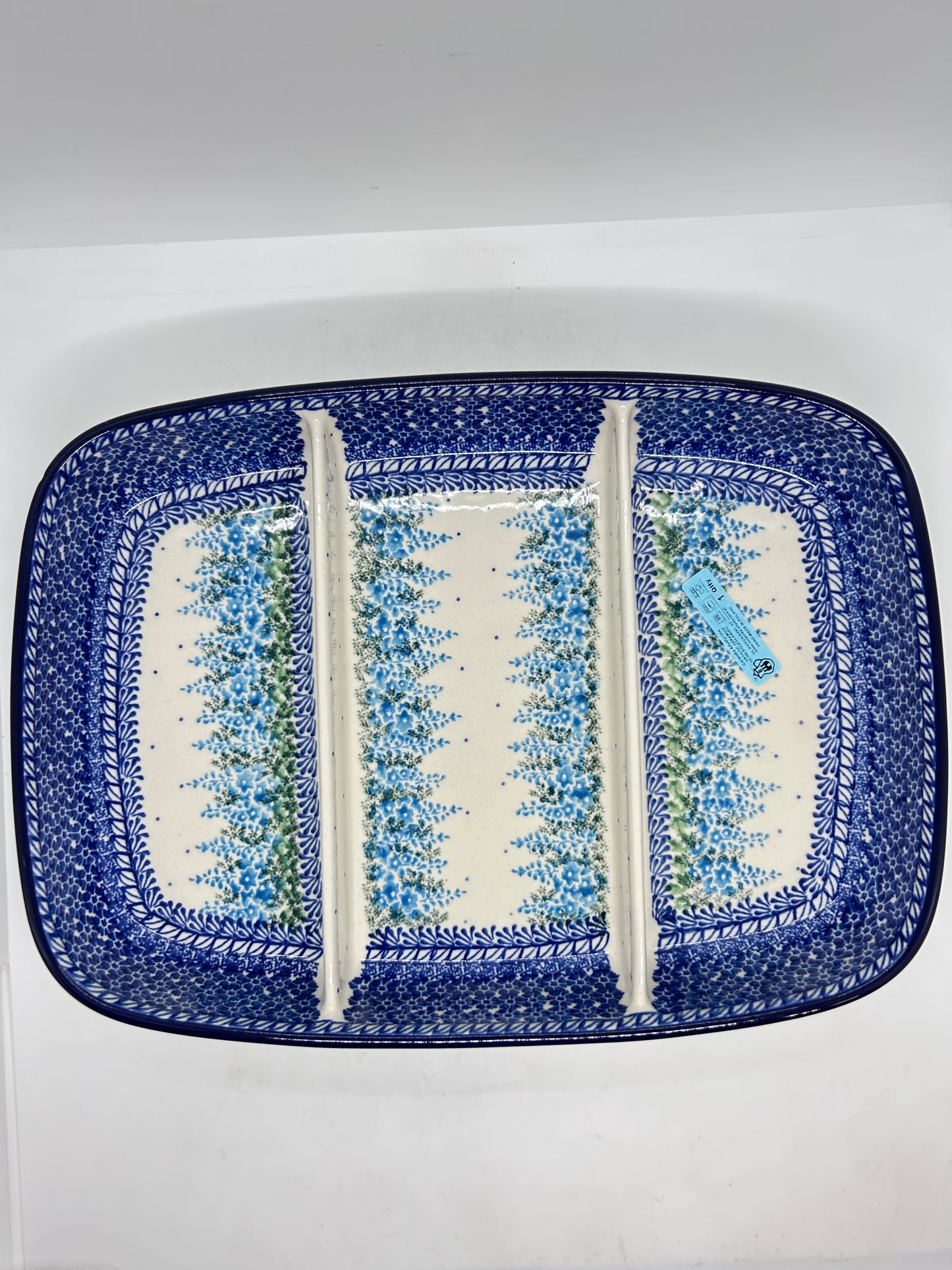 Divided Rectangular Dish ~ 3279X - T4!