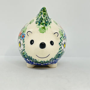 Hedgehog Piggy Bank - White Daisy Art 2