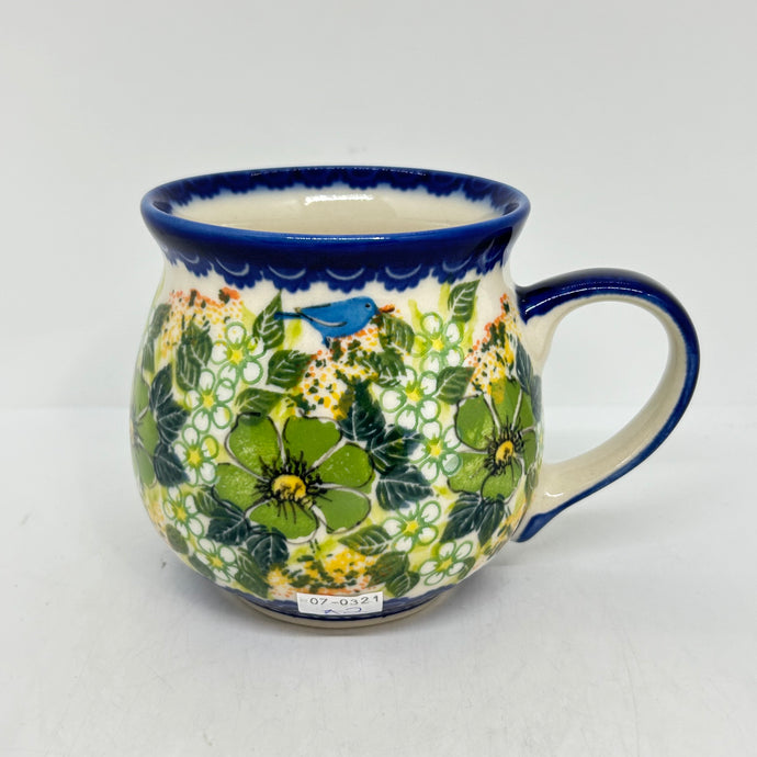 16 oz. Bubble Mug ~ Green Floral - A2