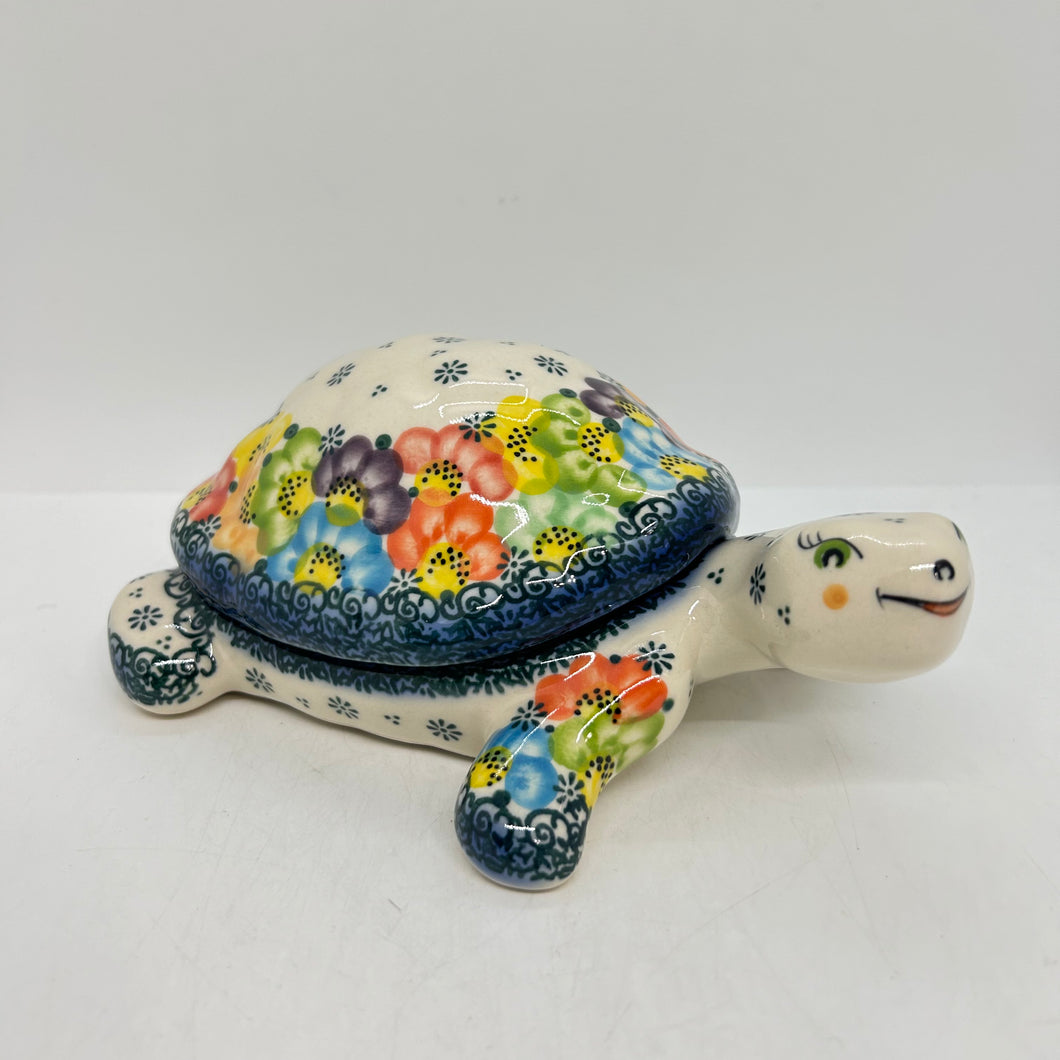 Turtle with cover that comes off UV3 More Polish Pottery
