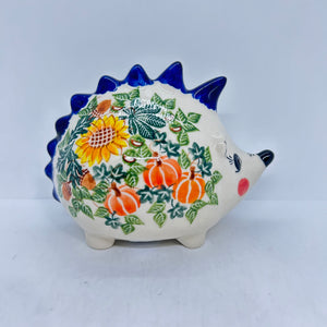 Hedgehog Piggy Bank - Sunflower Pumpkin