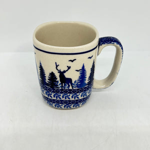 Lady Blue Square Mug - 018- U3