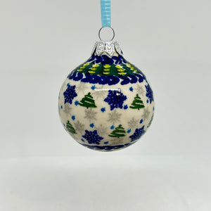 2.5" Kalich Round Ornament - Squiggle Tree