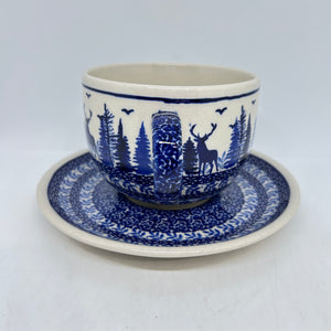 Oversized Mug with Saucer - 018 - U3