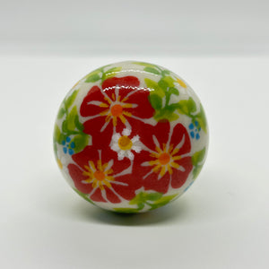 Wine Stopper ~ Unikat red flower