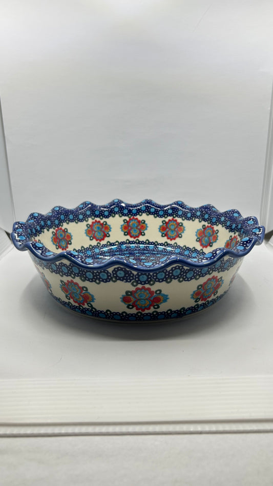 A185 Wavy Pie Plate  - D82