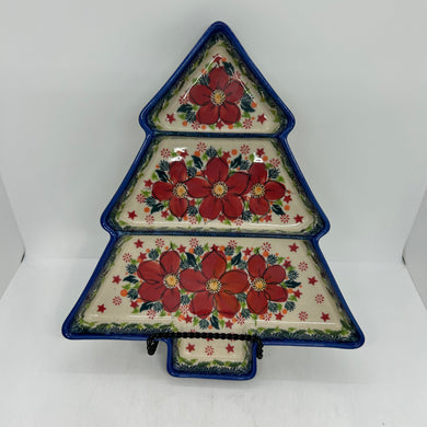 Christmas Tree Divided Platter - A-S5